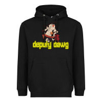 Black deputy dawg morning cartoons Heavyweight Hoodie - tuanDangUi