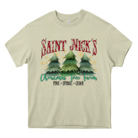 Mossy Saint Nick's Christmas Tree Farm Heavy Core Tee - MaliasSmallBusiness