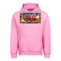 Fuchsia Pink 4th of july truck cow license plate Urban Hoodie - BarkalooDesign