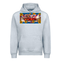 Heather Grey 4th of july truck cow license plate Urban Hoodie - BarkalooDesign