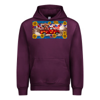Mauve Wine 4th of july truck cow license plate Urban Hoodie - BarkalooDesign