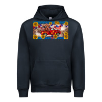 Navy 4th of july truck cow license plate Urban Hoodie - BarkalooDesign