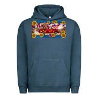 Pigment Midnight Navy 4th of july truck cow license plate Urban Hoodie - BarkalooDesign