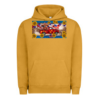 Pigment Peanut Butter 4th of july truck cow license plate Urban Hoodie - BarkalooDesign