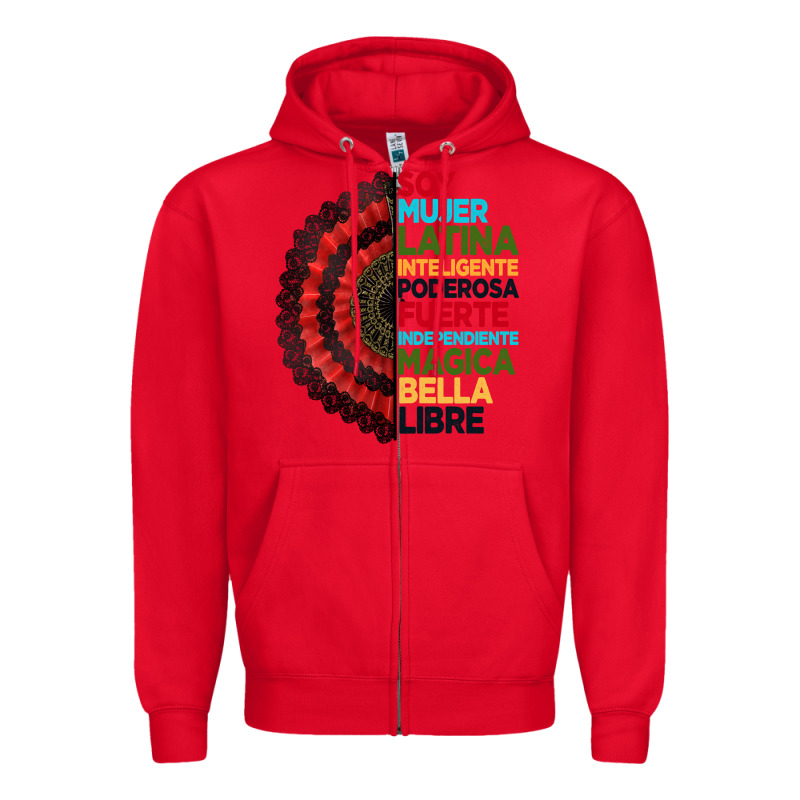 Hispanic Heritage Month Hand Fan Zipper Hoodie by BundleAndBundleShop | Teevron