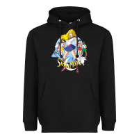 Black saban moon Heavyweight Hoodie - tuanDangUi