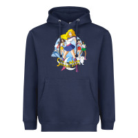 Navy saban moon Heavyweight Hoodie - tuanDangUi
