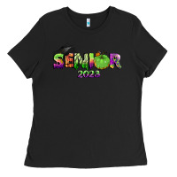 Black senior 2023 halloween Ladies Tee - BundleAndBundleShop