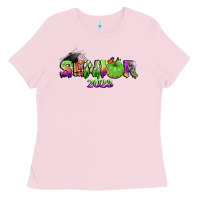 Bubblegum Pink senior 2023 halloween Ladies Tee - BundleAndBundleShop