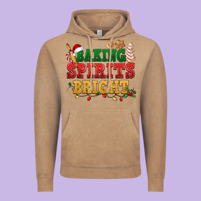 Baking Spirits Bright Vintage Hoodie Designed By Nancycooperartshop