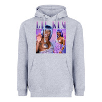 Heather Grey lil kim Heavyweight Hoodie - tuanDangUi