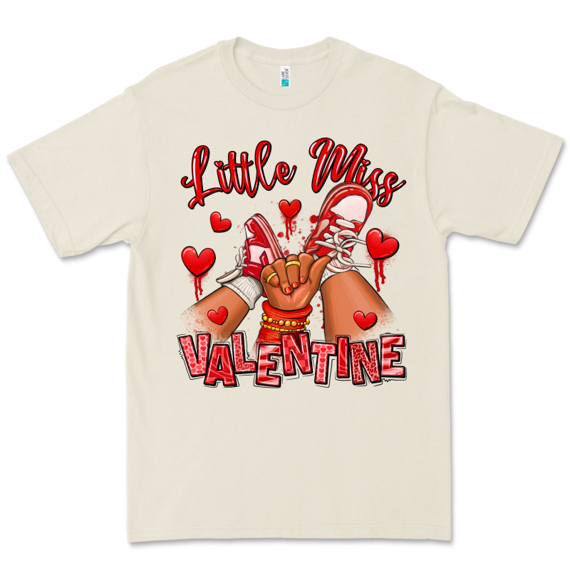Little Miss Valentine Afro Kid Sneakers Premium Tee by RanaPortraitStore | Teevron