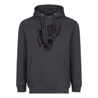 Smoke b&w claptrap   borderlands Heavyweight Hoodie - tuanDangUi