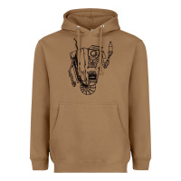 Toasted Coconut b&w claptrap   borderlands Heavyweight Hoodie - tuanDangUi