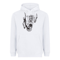 White b&w claptrap   borderlands Heavyweight Hoodie - tuanDangUi