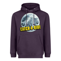 Plum catch a ride to the moon and back Heavyweight Hoodie - tuanDangUi