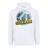 White catch a ride to the moon and back Heavyweight Hoodie - tuanDangUi