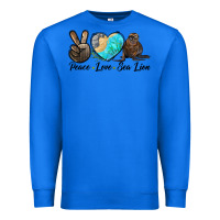 True Royal Peace Love Sea Lion Premium Sweatshirt - LillyAllenDesigns