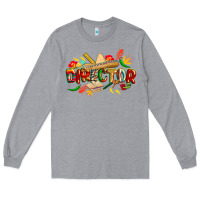 Heather Grey cinco de mayo director Long Sleeve Tee - CowGirlArtShop