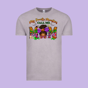 My Favorite Monsters Call Me Mom Vintage Tee Designed By Texasbilliewilder