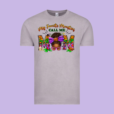 My Favorite Monsters Call Me Mom Vintage Tee Designed By Texasbilliewilder