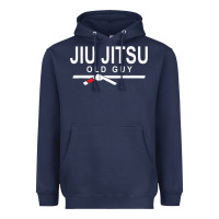 Navy Jiu Jitsu Old Guy Heavyweight Hoodie - tuanDangUi