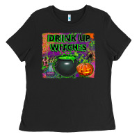 Black drink up witches Ladies Tee - BundleAndBundleShop