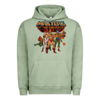 Pigment Oil Green he man white color Urban Hoodie - tuanDangUi