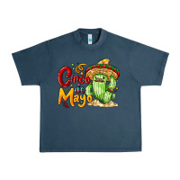 Midnight Navy Cinco de mayo with cactus Urban Heavy Tee - NancyCooperArtShop
