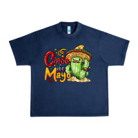 Navy Cinco de mayo with cactus Urban Heavy Tee - NancyCooperArtShop