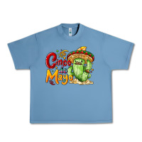 Pebble Blue Cinco de mayo with cactus Urban Heavy Tee - NancyCooperArtShop