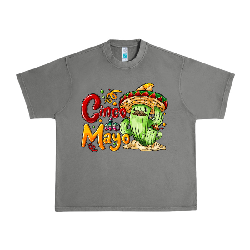 Cinco De Mayo With Cactus Urban Heavy Tee by NancyCooperArtShop | Teevron