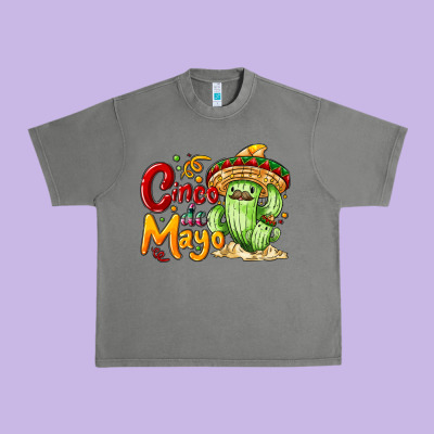 Cinco De Mayo With Cactus Urban Heavy Tee Designed By Nancycooperartshop