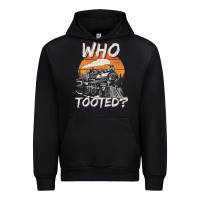 Black Who Tooted Funny Train Lovers And Railroad Retro Vintage Urban Hoodie - tuanDangUi