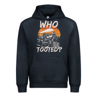Navy Who Tooted Funny Train Lovers And Railroad Retro Vintage Urban Hoodie - tuanDangUi