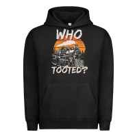 Pigment Black Who Tooted Funny Train Lovers And Railroad Retro Vintage Urban Hoodie - tuanDangUi