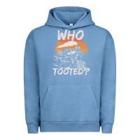 Pigment Pebble Blue Who Tooted Funny Train Lovers And Railroad Retro Vintage Urban Hoodie - tuanDangUi