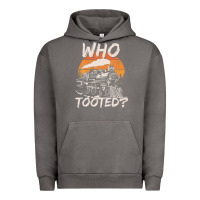 Who Tooted Funny Train Lovers And Railroad Retro Vintage Urban Hoodie | Teevron