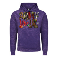 Cloud Purple Christmas Army wife Vintage Hoodie - NancyCooperArtShop