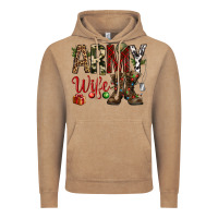 Vintage Coffee Christmas Army wife Vintage Hoodie - NancyCooperArtShop