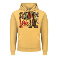 Vintage Mustard Christmas Army wife Vintage Hoodie - NancyCooperArtShop