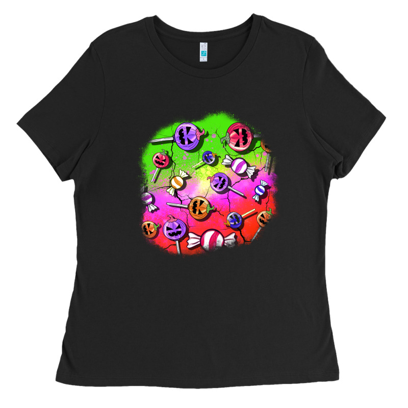 Halloween Candy  Patches Ladies Tee by BundleAndBundleShop | Teevron
