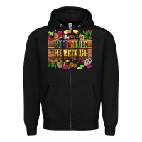 Black hispanic heritage tumbler Zipper Hoodie - BundleAndBundleShop