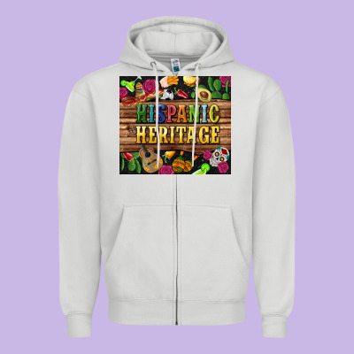 Hispanic Heritage Tumbler Zipper Hoodie Designed By Bundleandbundleshop