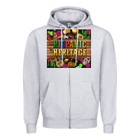 Heather Grey hispanic heritage tumbler Zipper Hoodie - BundleAndBundleShop