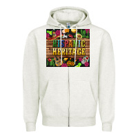 Oatmeal Heather hispanic heritage tumbler Zipper Hoodie - BundleAndBundleShop
