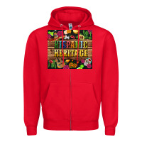 Red hispanic heritage tumbler Zipper Hoodie - BundleAndBundleShop