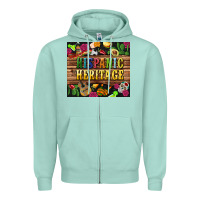 Seafoam hispanic heritage tumbler Zipper Hoodie - BundleAndBundleShop