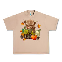 Burro Heifer with Pumpkins Urban Heavy Tee - texasbilliewilder