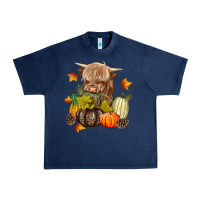 Heifer With Pumpkins Urban Heavy Tee | Teevron